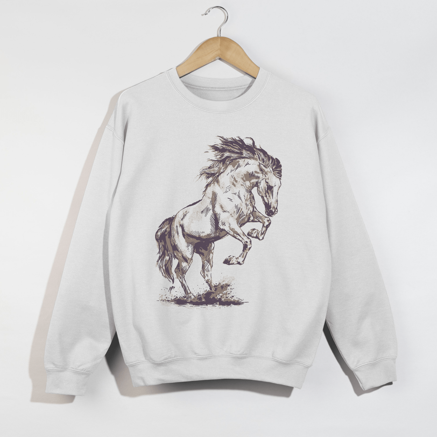 Wild Mustang Graphic Sweatshirt | Western Crewneck - Girls Trip Goods